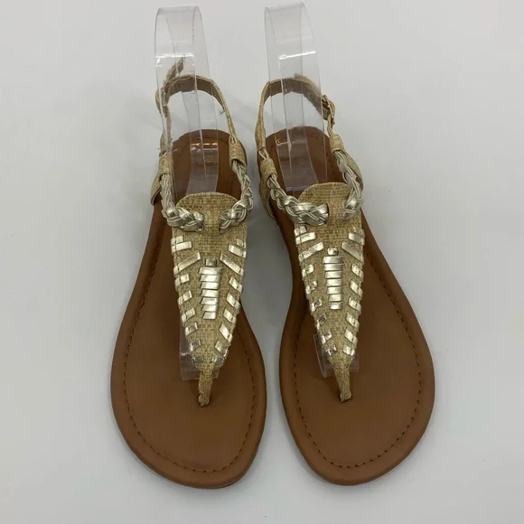 Rampage Weave Egyptian Bohemian Buckle Sandals - Picture 3 of 6